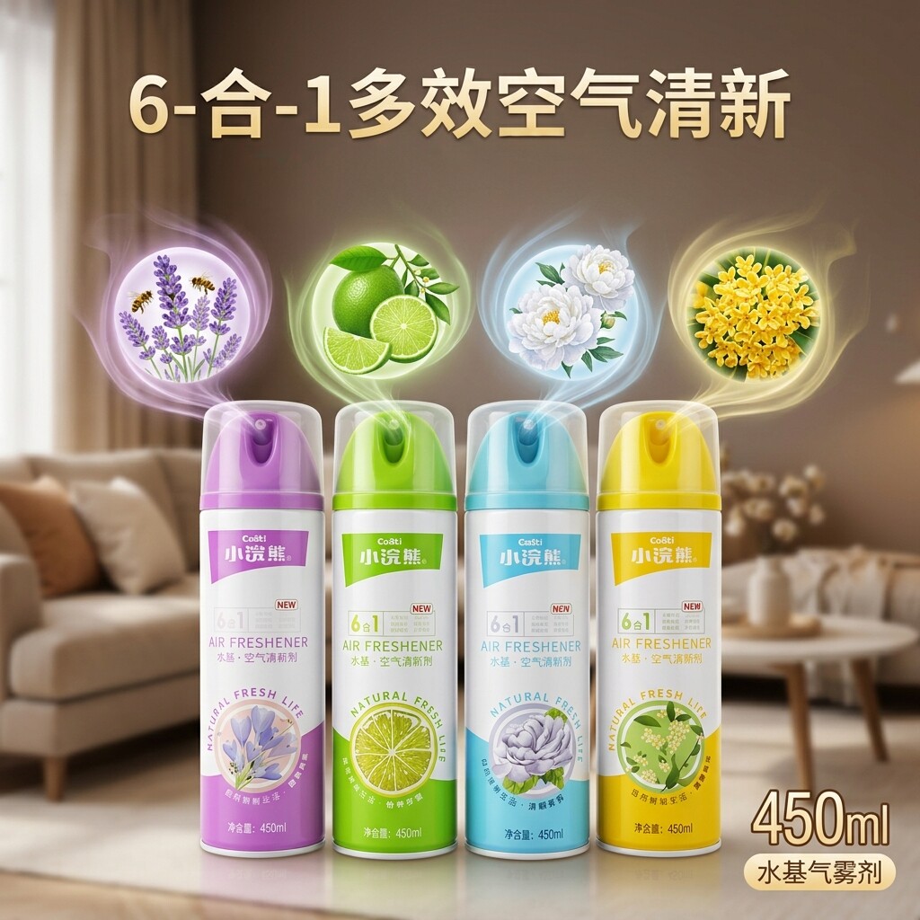 小浣熊水基空气清新剂喷雾450ML