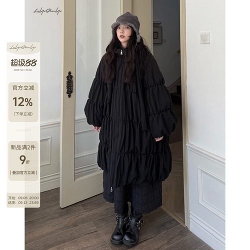 加厚设计连帽暗黑小众棉服外套