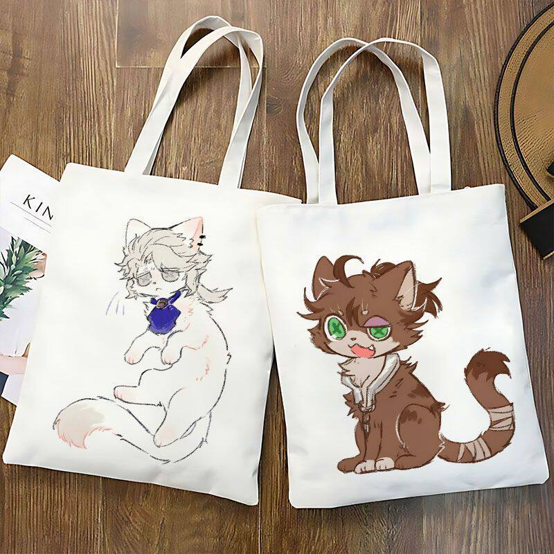 第五人格周边帆布包猫猫囚徒作曲家定制学生大容量单肩书包手提袋