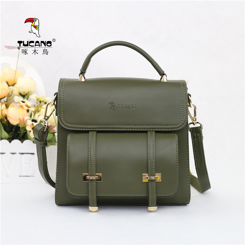 啄木鸟女包新款单肩斜挎包英伦风多功能双肩包青年质感tbk5681-31