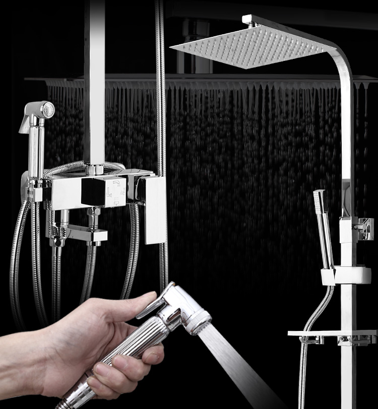 全铜冷热水龙头挂墙式淋浴花洒