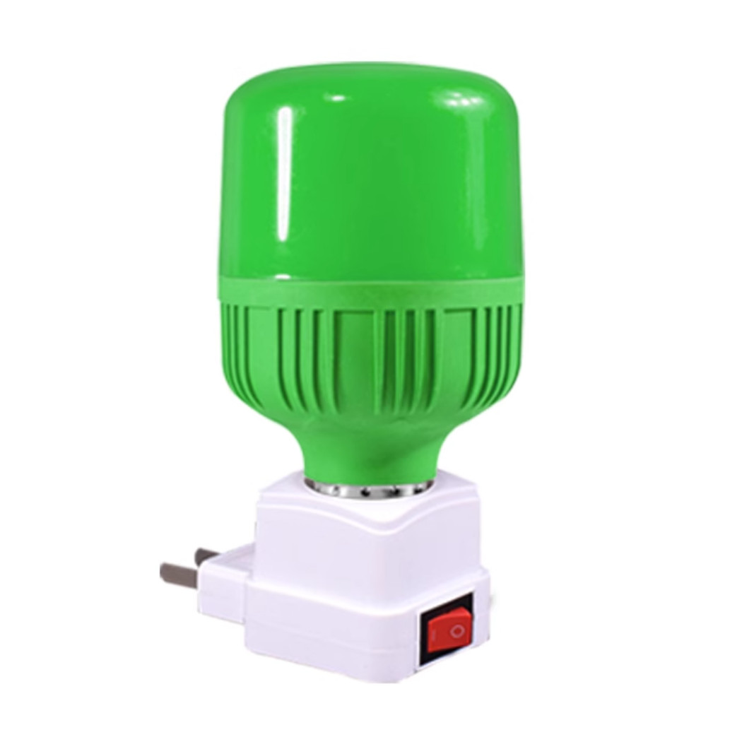 LED彩色灯泡带灯座E27红光LED球泡灯