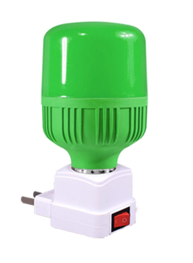 LED彩色灯泡带灯座E27红光绿蓝暖黄橙粉紫色直播装饰酒吧ktv灯笼