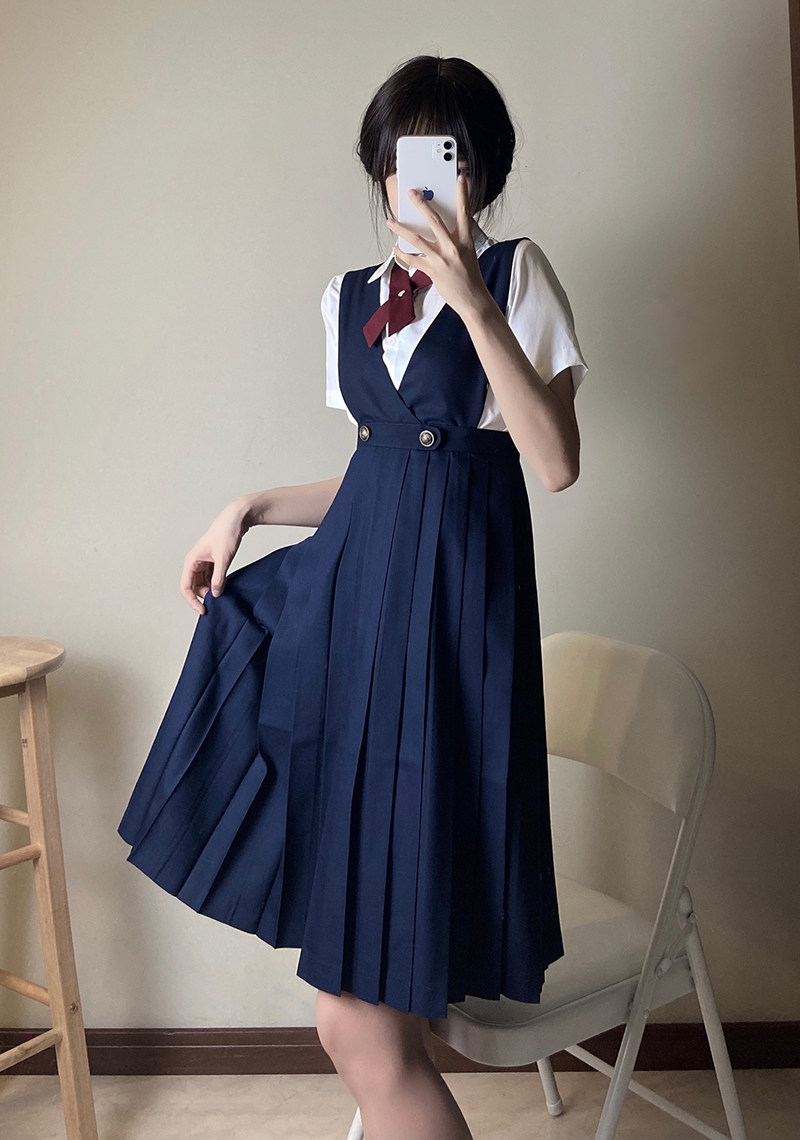 【猫狗独白】正统护奶裙jk大码制服套装日系百褶裙正版学生卡奶裙