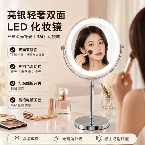 镜哥哥LED补光台式放大化妆镜