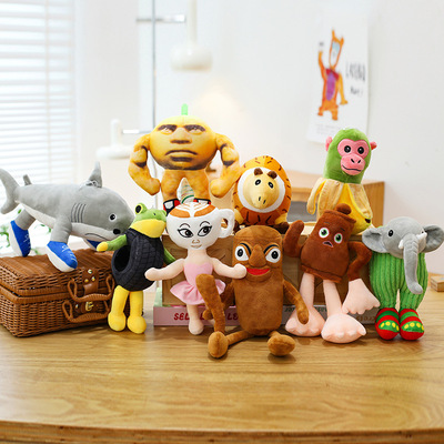 跨境美国山海经玩偶公仔毛绒玩具木棍人鲨鱼娃娃游戏tungtungtung