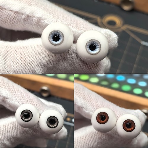 bjd眼珠石膏眼真人风手刻眼纹三分四分六分八分BJD娃娃眼珠可定制