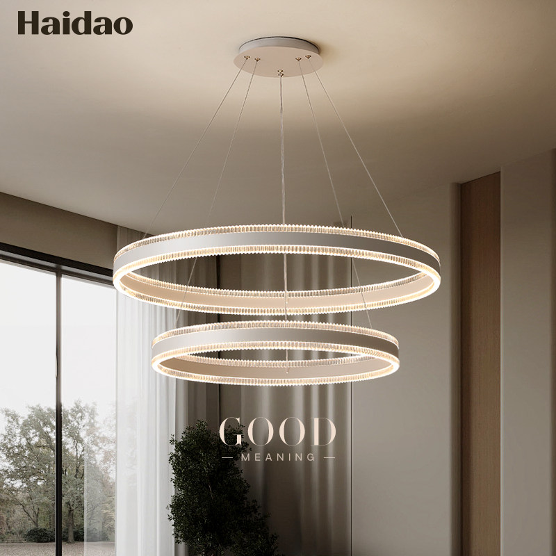 全光谱饭厅灯现代简约客厅吊灯防蓝光卧室主灯LED护眼无频闪灯具