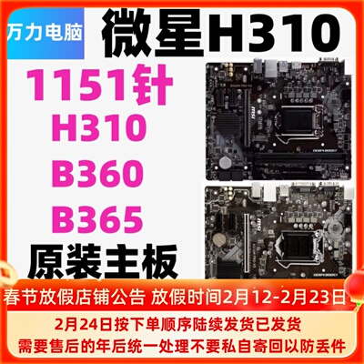 微星H310MPRO-VDHVHL主板