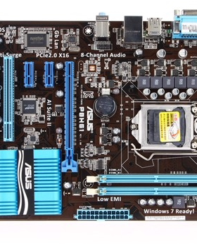 H61Asus/华硕P8H61PLUS R2.0独显大板1155针P61 DDR3支持I3 I5 I7