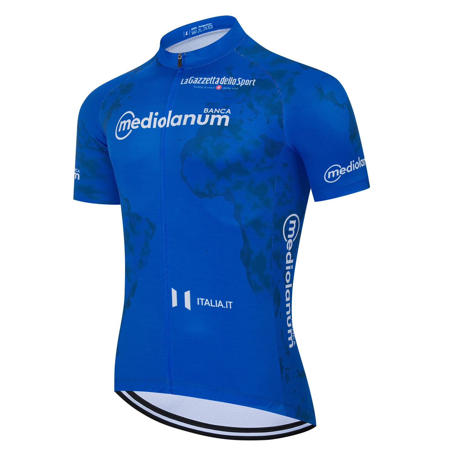 新款蓝色环意自行车骑行服短袖上衣男公路车透气专业团队运动服装