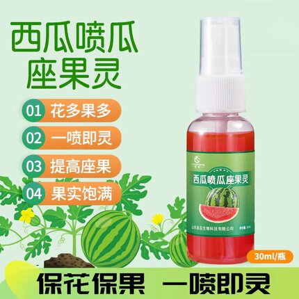西瓜喷瓜座坐果灵授粉药西瓜提高坐果率膨果快一喷灵代替人工授粉