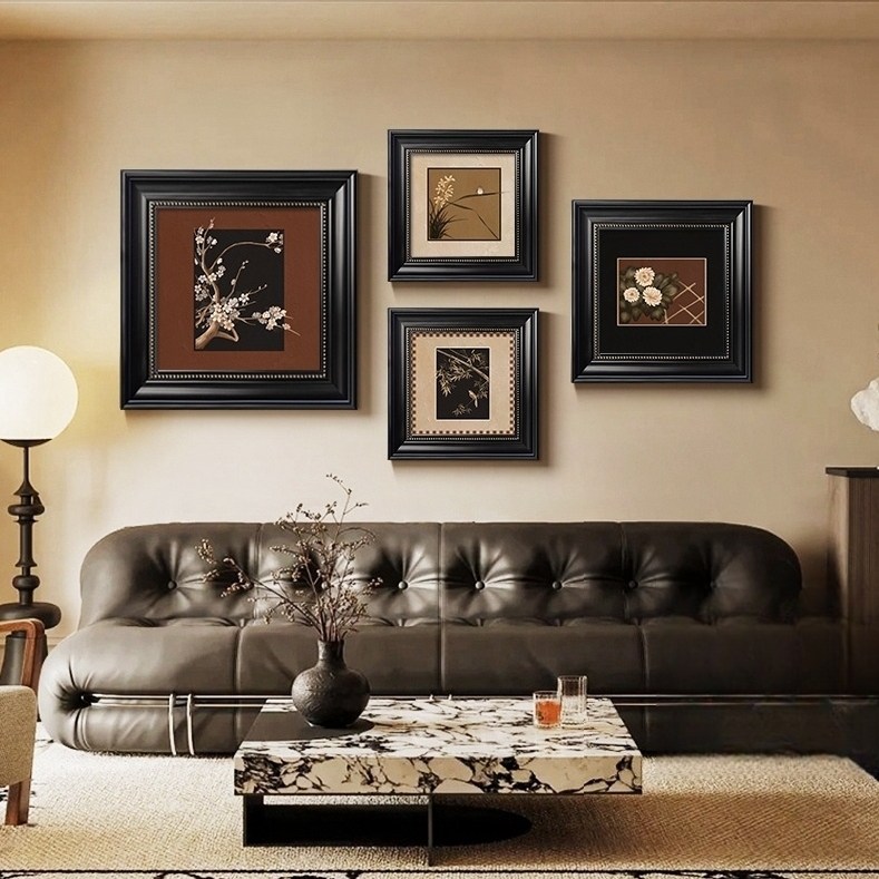 美式复古客厅新款装饰画法式中古风沙发背景墙挂画高级组合画壁画,家居饰品,现代装饰画,淘宝优惠券,粉丝福利购,淘宝优惠卷