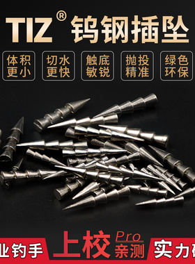 铁斩TIZ路亚钨钢插坠面条虫无铅钓组路亚软虫饵NEKO钓组螺纹插铅