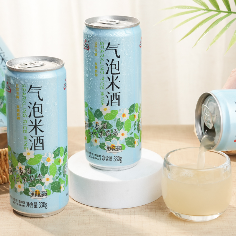 生龙气泡米酒茉莉花茶味330g低度