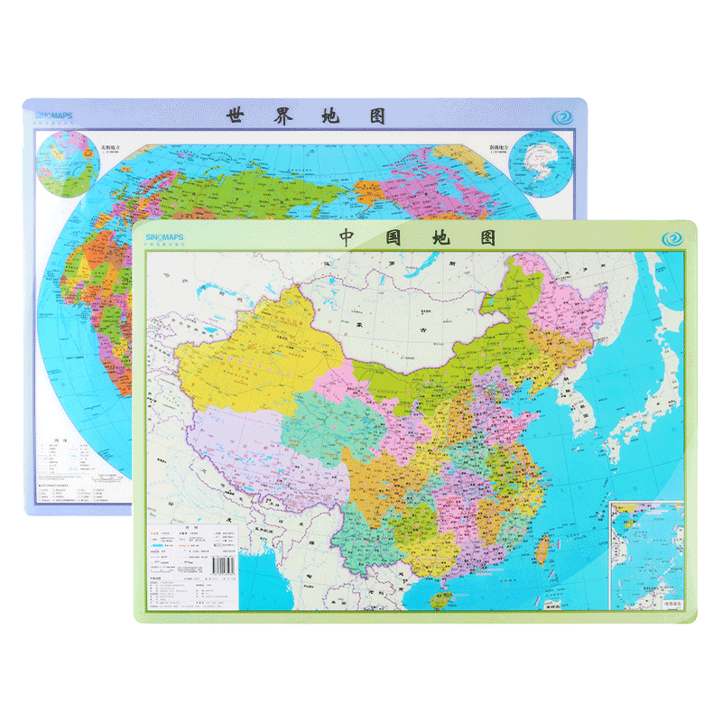 中国地图和世界地图水晶版