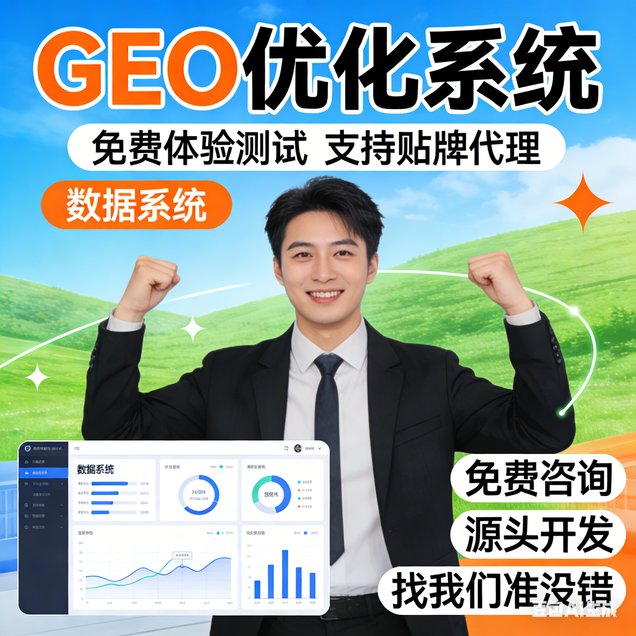 ai搜索排名优化GEO关键词问答排名服务代运营托管 贴牌代理源码