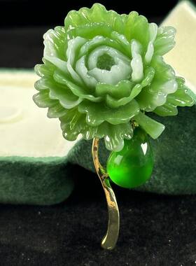 别针高档牡丹花胸花气质精致胸针