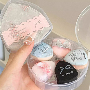 艾蓓拉everbab 粉扑植绒散粉扑气垫粉底液专用拇指不吃粉定妆扑