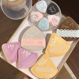 艾蓓拉everbab 粉扑植绒散气垫粉扑粉底液专用拇指不吃粉定妆扑