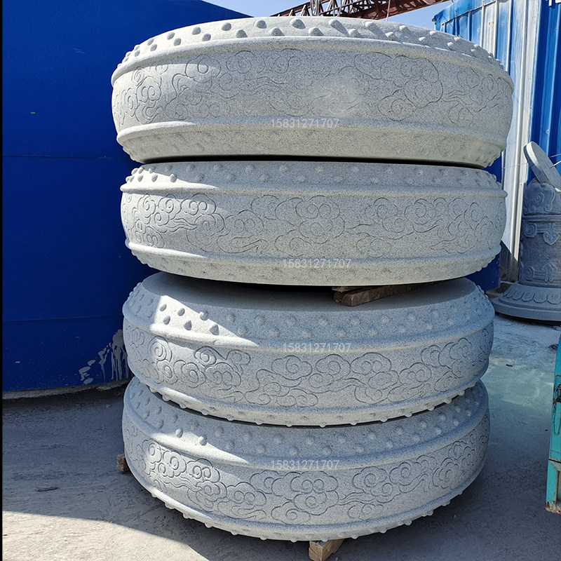 石雕树池花岗岩异性圆形树坑围栏石户外别墅庭院公园休闲石凳