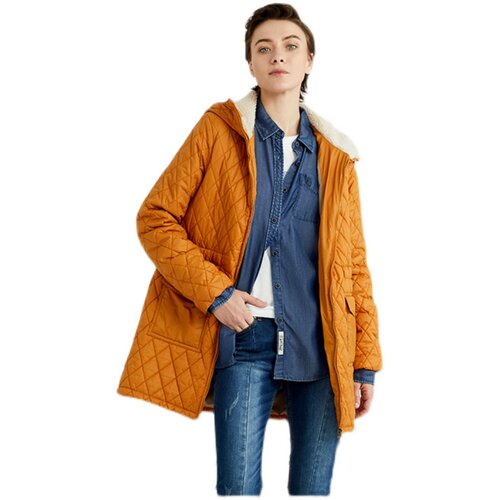 官方正品MCS中长款休闲修身棉服