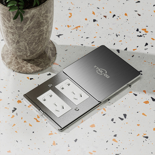 YTML-DQ地插不锈钢防水双五孔