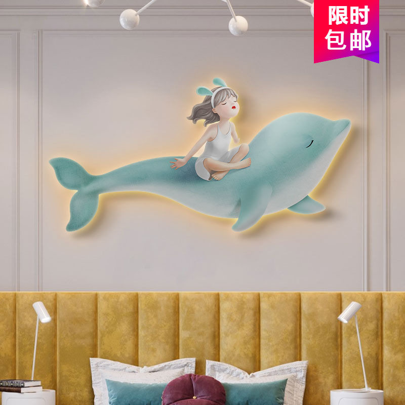 led精雕客厅儿童房装饰画轻奢