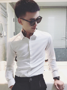 155小码男装矮小个子长袖衬衫男S号XS码纯色商务衬衣正装寸衫修身