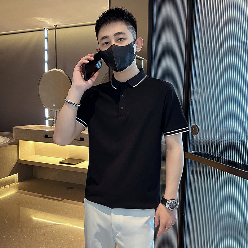 矮个子小码男装夏季韩版修身polo衫潮流翻领t恤S号XS小版体恤短袖