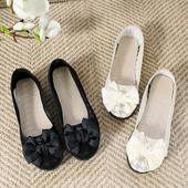 新款 软底镂空工作鞋 老北京布鞋 夏季 女透气网面豆豆鞋 时尚 子休闲鞋