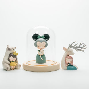 白夜童话Lite祥鹿依赖暖熊夏夜可爱软萌送好友桌面手办潮玩小摆件