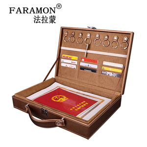 【定制】法拉蒙 定做皮质木箱 房产交付箱 多功能楼盘钥匙交房箱 礼品盒