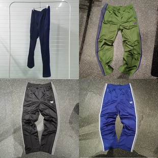 Needles 刺绣蝴蝶LOGO 棉质 丝绒 聚酯纤维 修身 直筒 休闲长裤