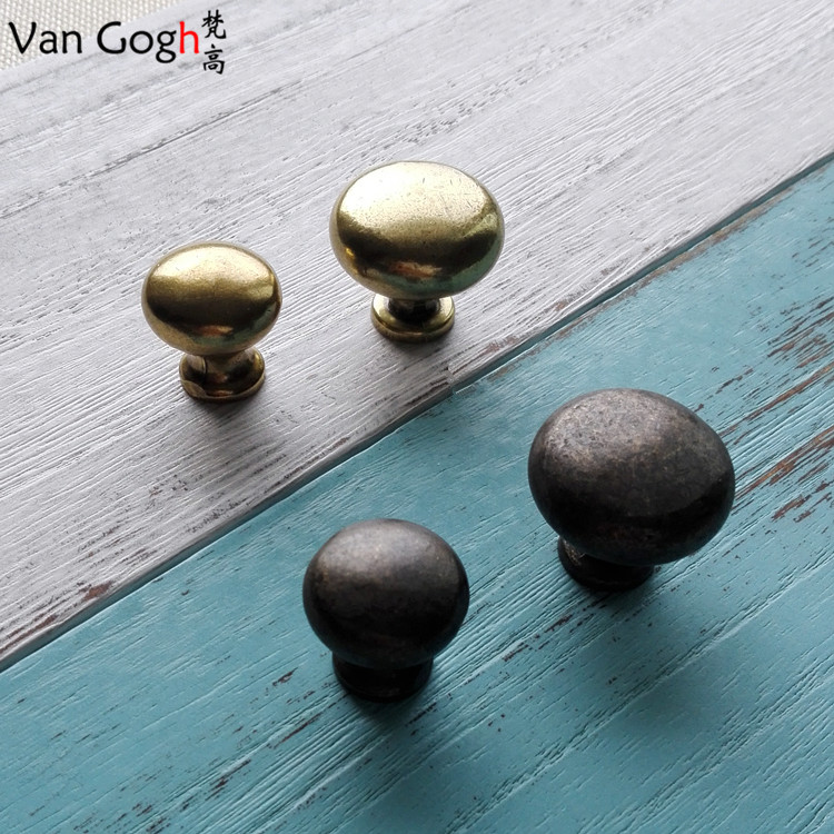 美式风地中海做旧青古铜圆拉手