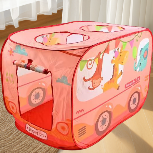 室内儿童汽车帐篷游戏屋过家家公主男孩宝宝玩具折叠海洋球池房子