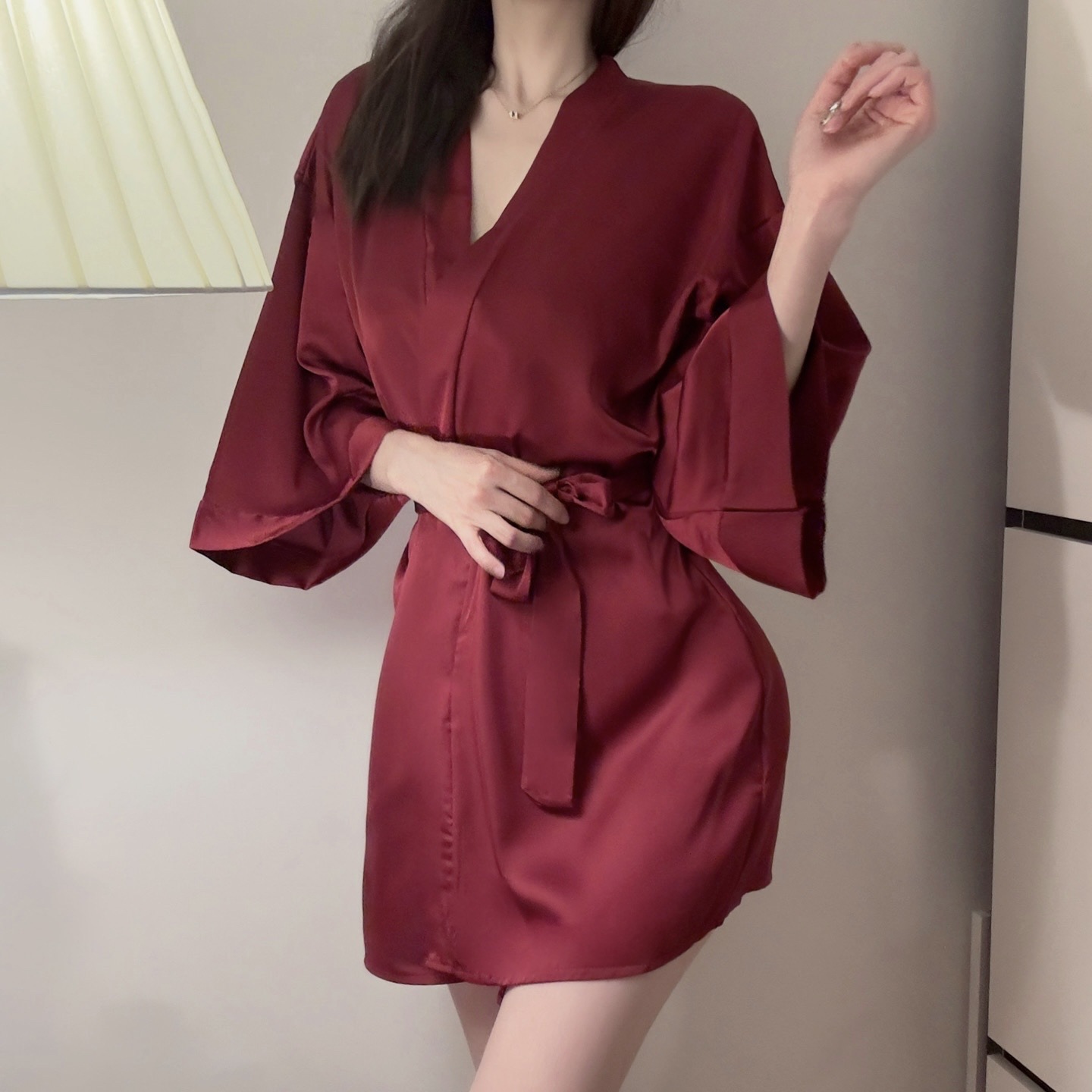 2025新款纯欲晨袍女款性感睡袍