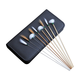 天艺采耳毛棒专业掏耳工具银针鹅毛棒竹柄鸡毛棒白鹤毛棒马尾套装