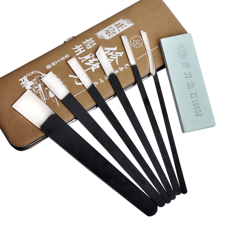 天艺牌扬州精磨白钢6件套修脚刀