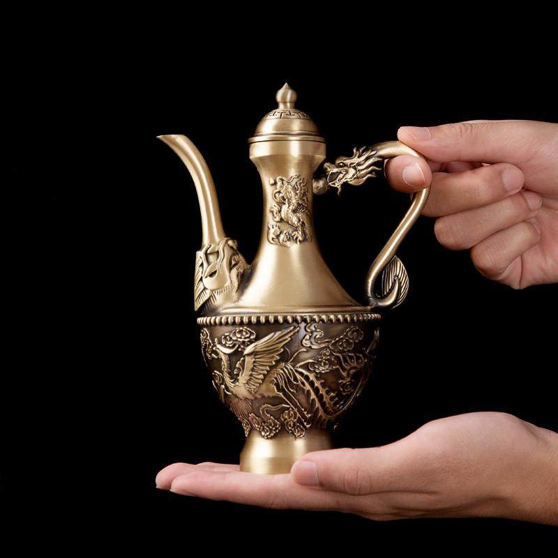 黄铜酒壶复古中式老式酒杯供奉供水壶圣水杯摆件,节庆用品/礼品,节日装扮用品,淘宝优惠券,粉丝福利购,淘宝优惠卷