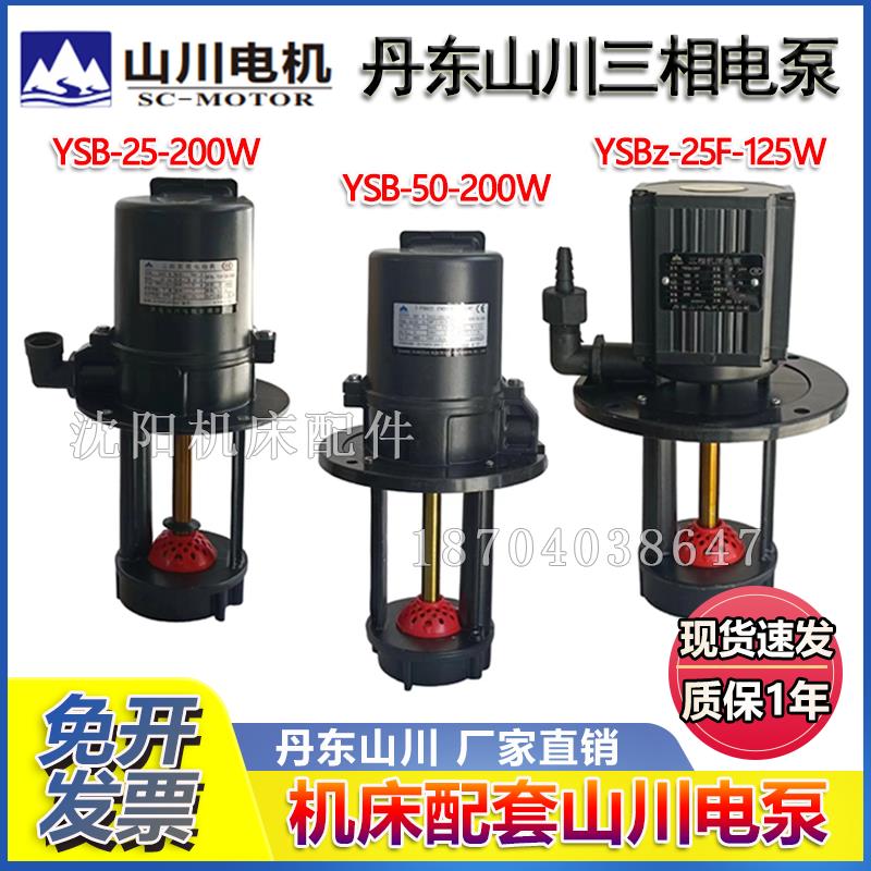 沈阳机床丹东山川三相电泵 冷却水泵 YSB2-25/6 200W YSBz-25F