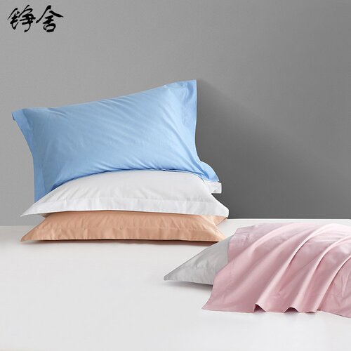 60单人枕用花簇法意支 贡缎色酒店50x80枕套50x90一对 枕头套