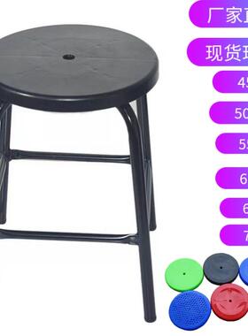 防静电凳子圆凳黑色四脚凳无尘车间工作椅高45/50/55/60/65/70