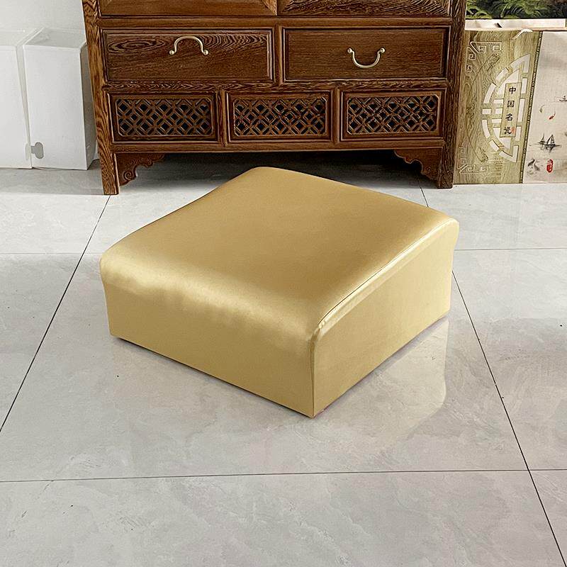 拜垫金色拜凳蒲团打坐垫跪凳工厂跪拜凳莲花皮革加厚海绵拜凳