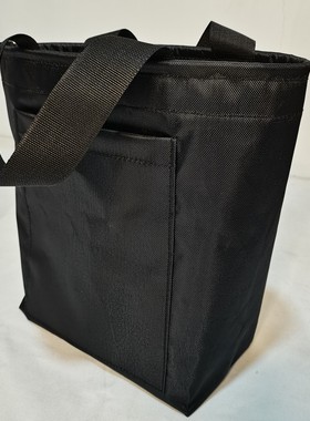加厚防水黑色牛津布鱼护包便当盒手提包渔具收纳袋买菜单肩包