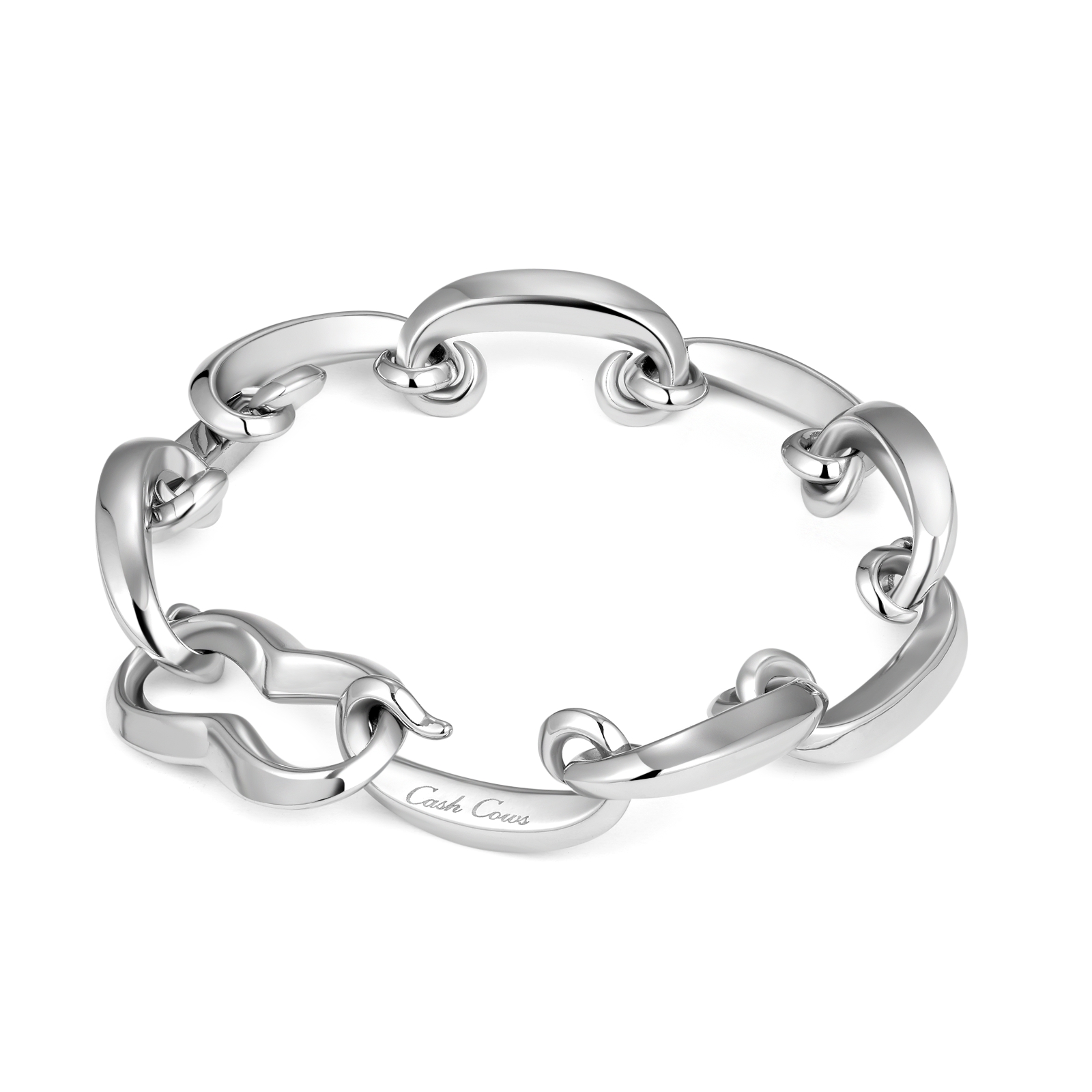 CASH COWS 卓沅同款 原创不规则异形钛钢简约冷淡风小众设计手链