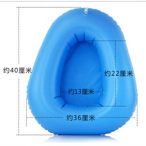 乐惠充气便盆软坐便器卧床老人瘫痪防褥疮便盆接便充气用品大便盆