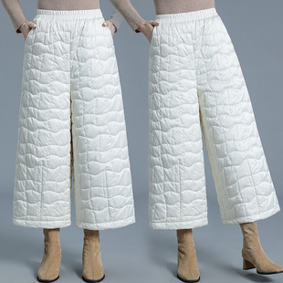 显瘦高腰中老年妈妈休闲裤 时尚 新款 2025冬季 气质减龄百搭保暖棉裤