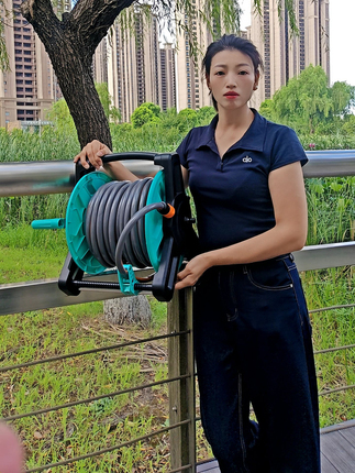 Self-Draining Hose Storage Rack/Hose Storage Solution/Storage Helper/Algae-Resistant Hose Storage Cart
