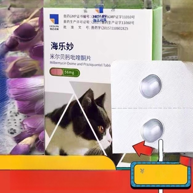 海乐妙猫咪体内绦虫驱虫药内服